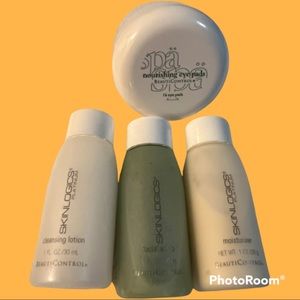 Skinlogics Platinum Starter Set, 4 pc. Travel size. In black case with handle